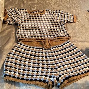 Zara crochet outfit set only worn once